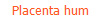 Placenta hum